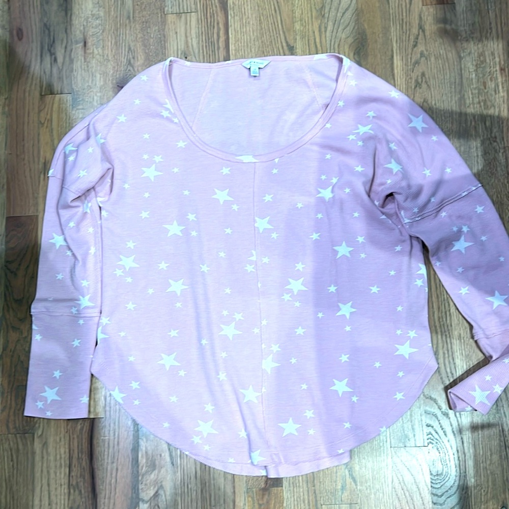 Lucky brand soft and comfy oversized light thermal top